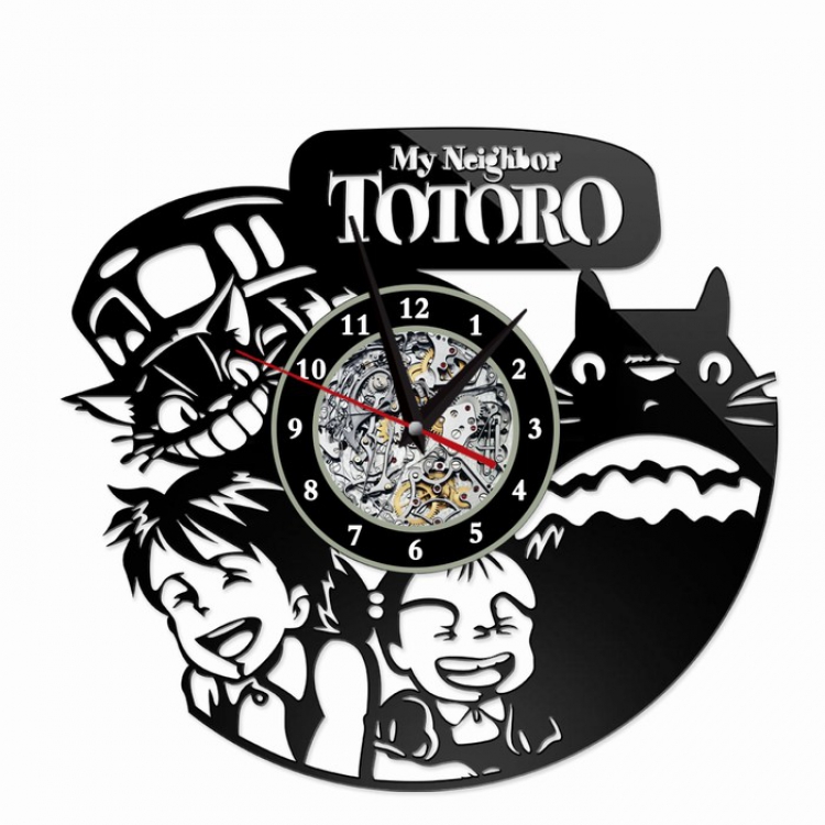 TOTORO Creative painting wall clocks and clocks PVC material No battery Style 16