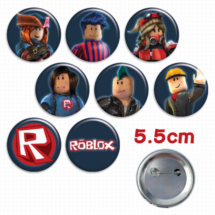 Virtual reality a set of 8 Tinplate Badge Brooch 5.5CM Style A