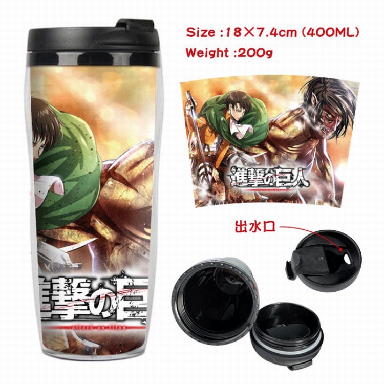 Shingeki no Kyojin Starbucks Leakproof Insulation cup Kettle 7.4X18CM 400ML Style 1