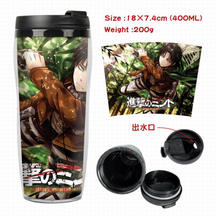 Shingeki no Kyojin Starbucks Leakproof Insulation cup Kettle 7.4X18CM 400ML Style 4
