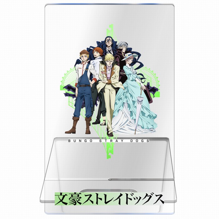 Bungo Stray Dogs Transparent acrylic phone holder 13CM Style A