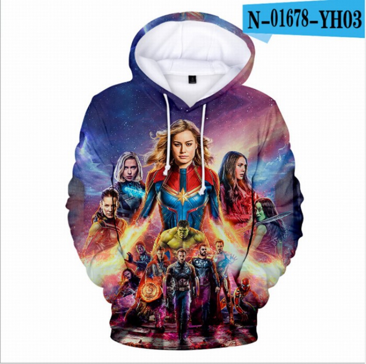 The avengers allianc Child Long sleeve Hoodie 110-130CM total of 4 yards price for 2 pcs Style G