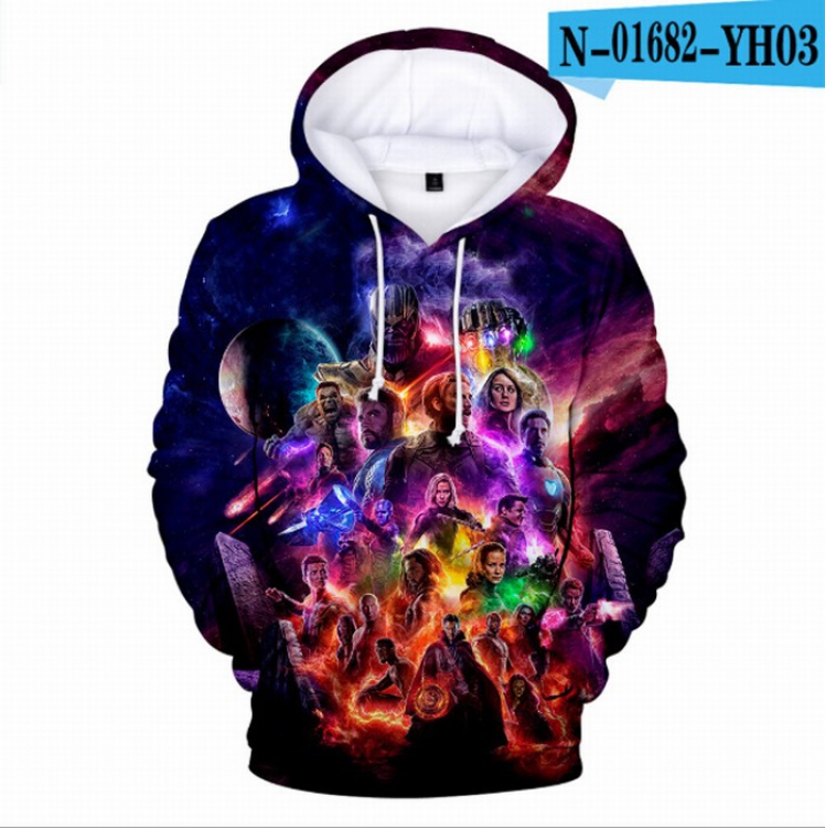 The avengers allianc Child Long sleeve Hoodie 110-130CM total of 4 yards price for 2 pcs Style D