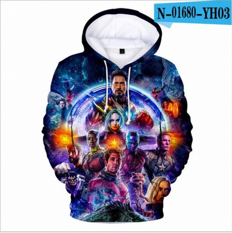 The avengers allianc Long sleeve Hoodie XXS-4XL total of 9 yards price for 2 pcs Style F