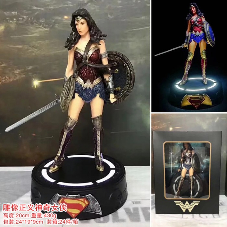 DC Justice League Wonder Woman Boxed Figure Decoration 20CM 24X19X9CM a box of 24