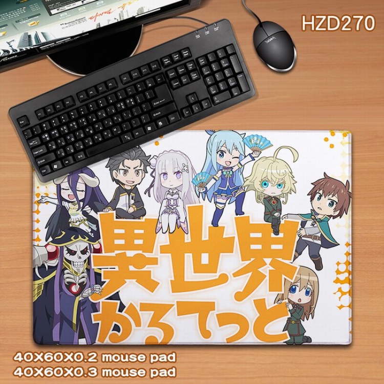 Anime rubber Desk mat mouse pad 40X60CM HZD270