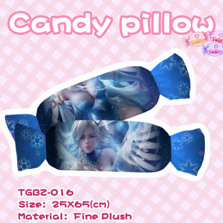 Overwatch Anime Plush candy pillow 25X65CM TGBZ-016