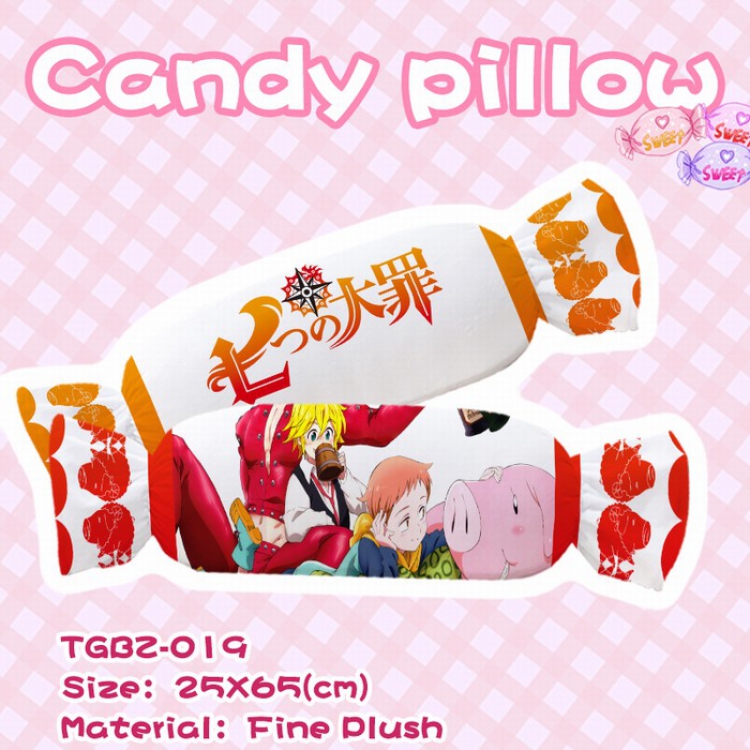 Seven Deadly Sins Plush candy pillow 25X65CM TGBZ-019