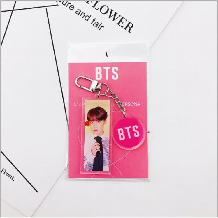 BTS Acrylic keychain pendant price for 5 pcs Style A