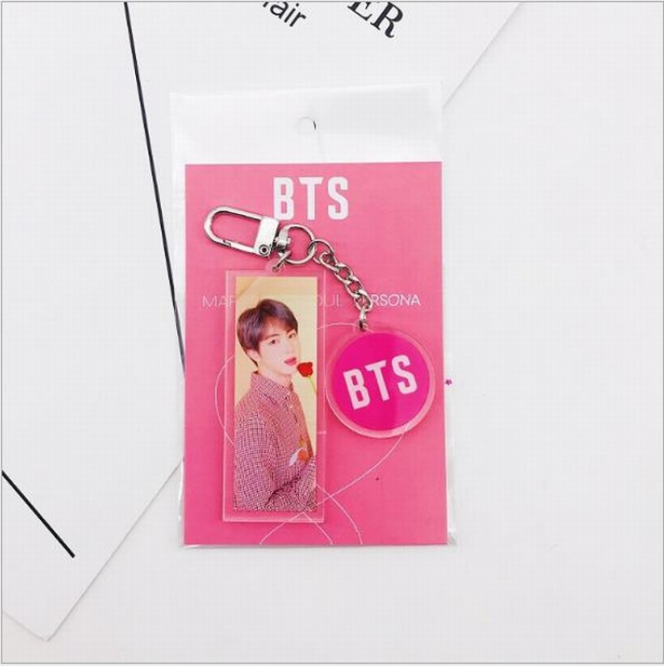 BTS Acrylic keychain pendant price for 5 pcs Style C