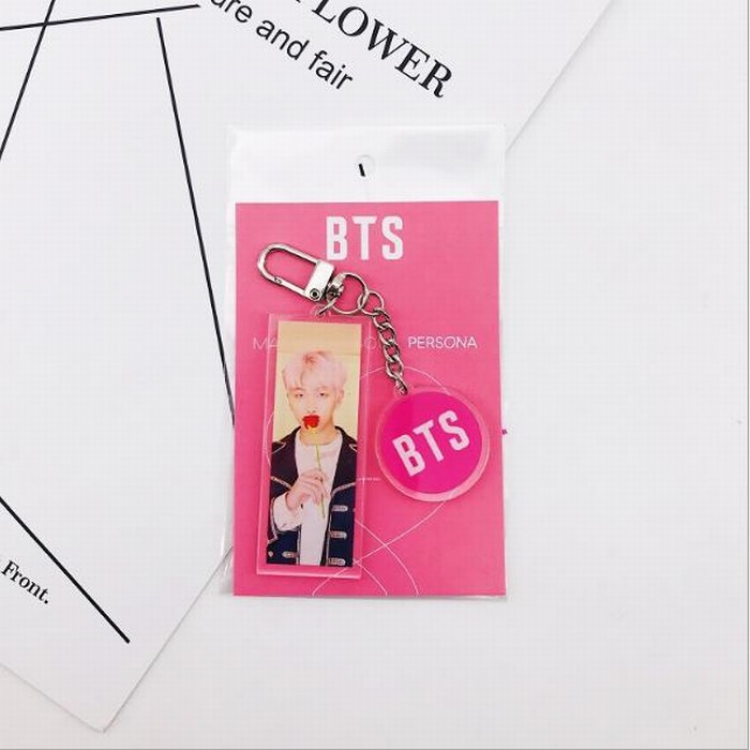 BTS Acrylic keychain pendant price for 5 pcs Style E