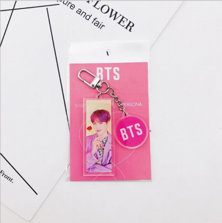 BTS Acrylic keychain pendant price for 5 pcs Style F