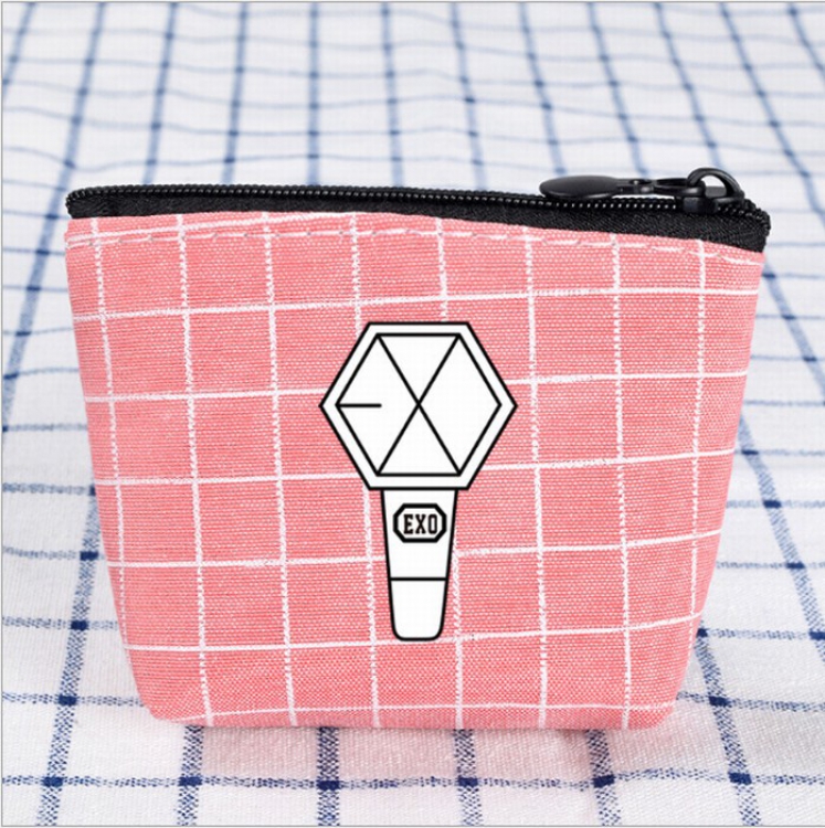 EXO Korean stars Card pocket coin purse storage bag 10.5X8.5CM price for 5 pcs Style A