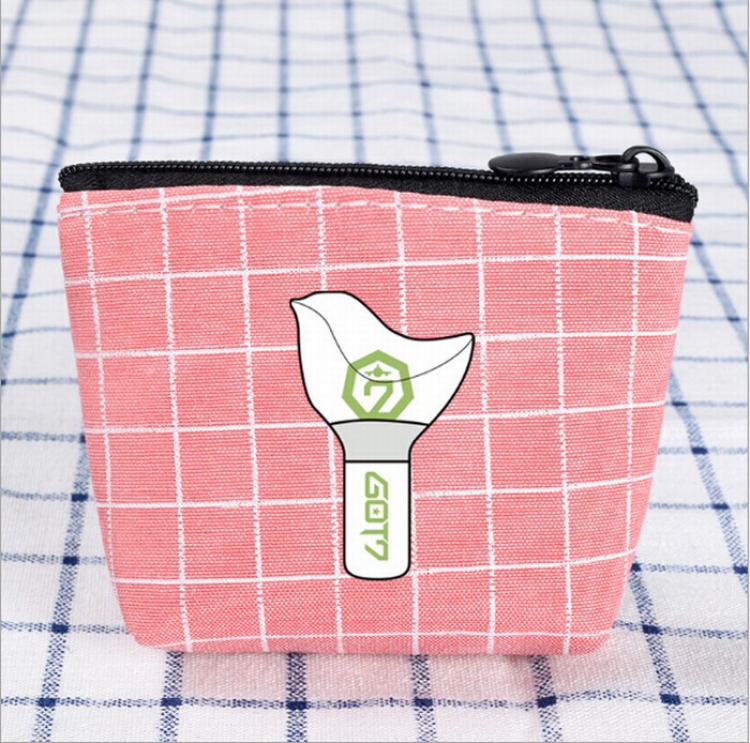 GOT7 Korean stars Card pocket coin purse storage bag 10.5X8.5CM price for 5 pcs Style A