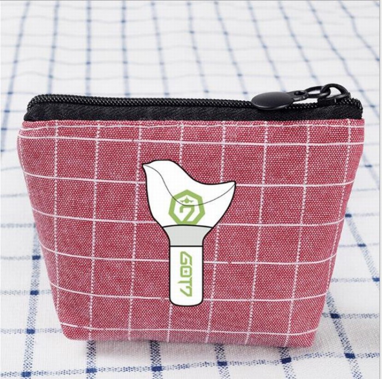 GOT7 Korean stars Card pocket coin purse storage bag 10.5X8.5CM price for 5 pcs Style B