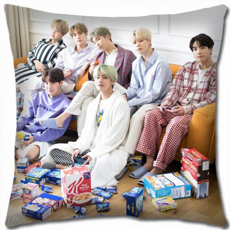 BTS Double-sided full color Pillow Cushion 45X45CM BS-287 NO FILLING