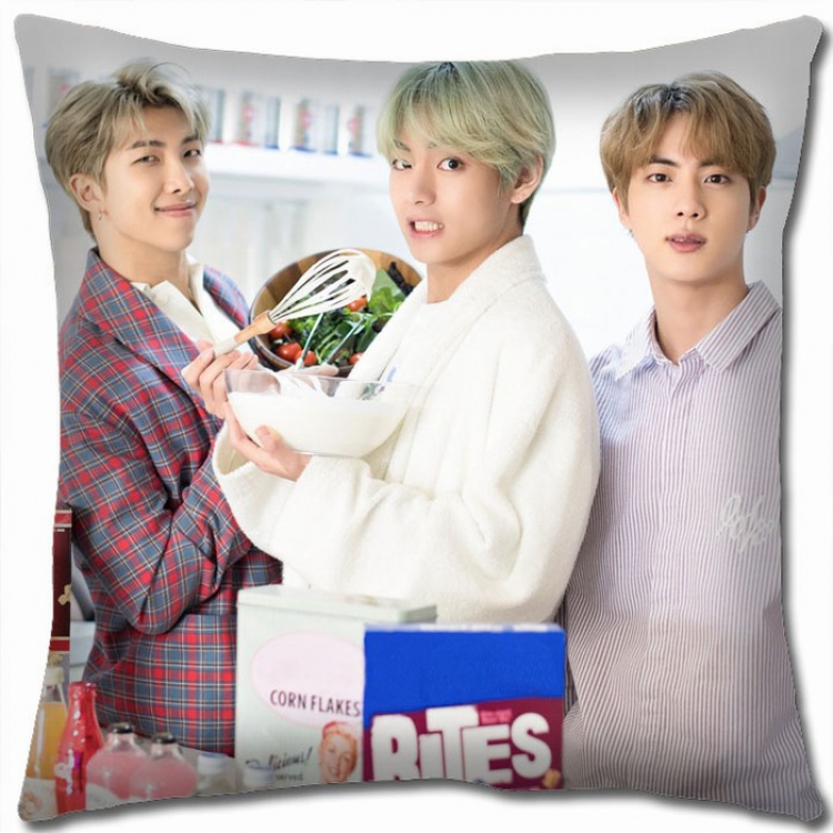 BTS Double-sided full color Pillow Cushion 45X45CM BS-297 NO FILLING