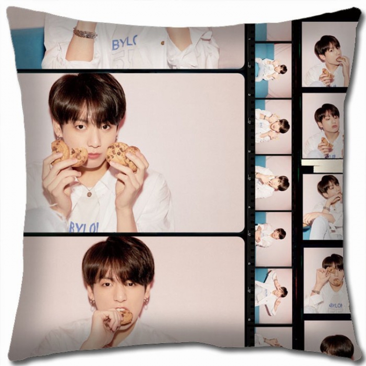 BTS Double-sided full color Pillow Cushion 45X45CM BS-367 NO FILLING