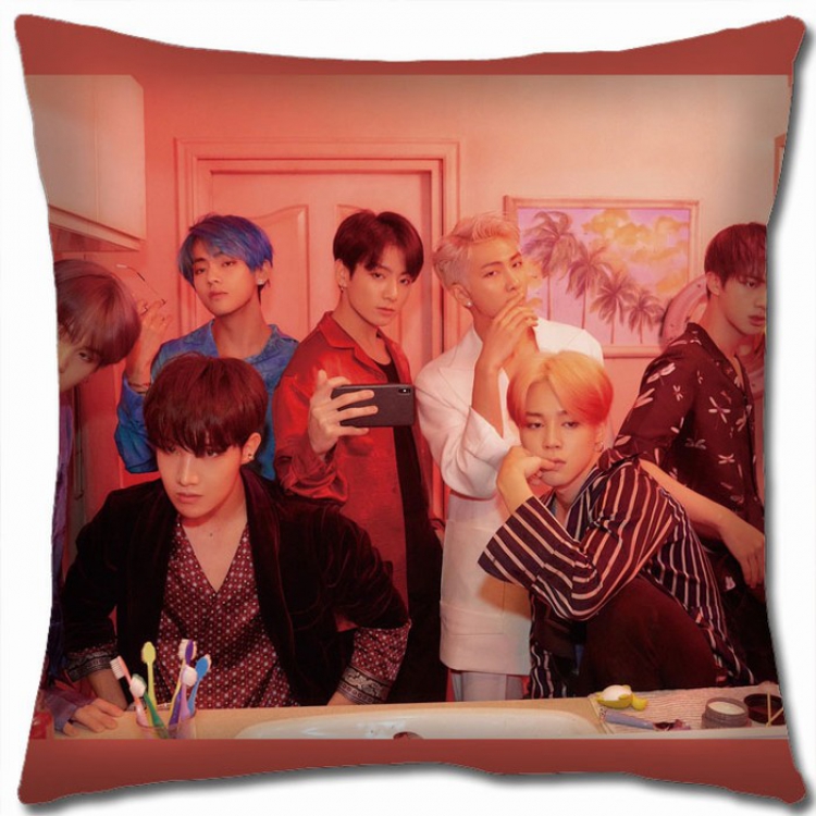 BTS Double-sided full color Pillow Cushion 45X45CM BS-376 NO FILLING