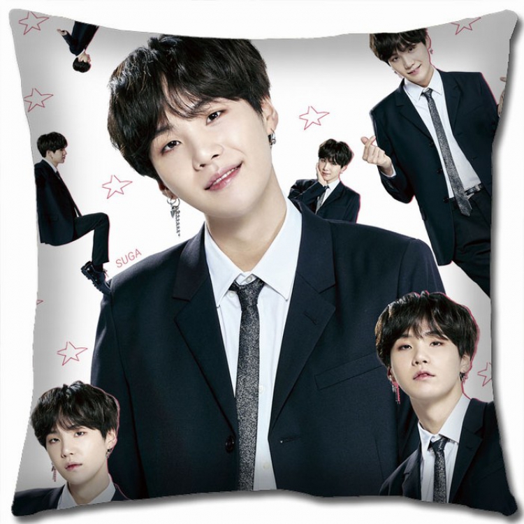 BTS Double-sided full color Pillow Cushion 45X45CM BS-410 NO FILLING