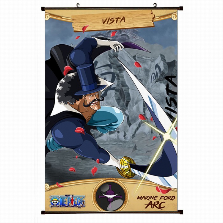 One Piece Plastic pole cloth painting Wall Scroll 60X90CM preorder 3 days H1-15 NO FILLING