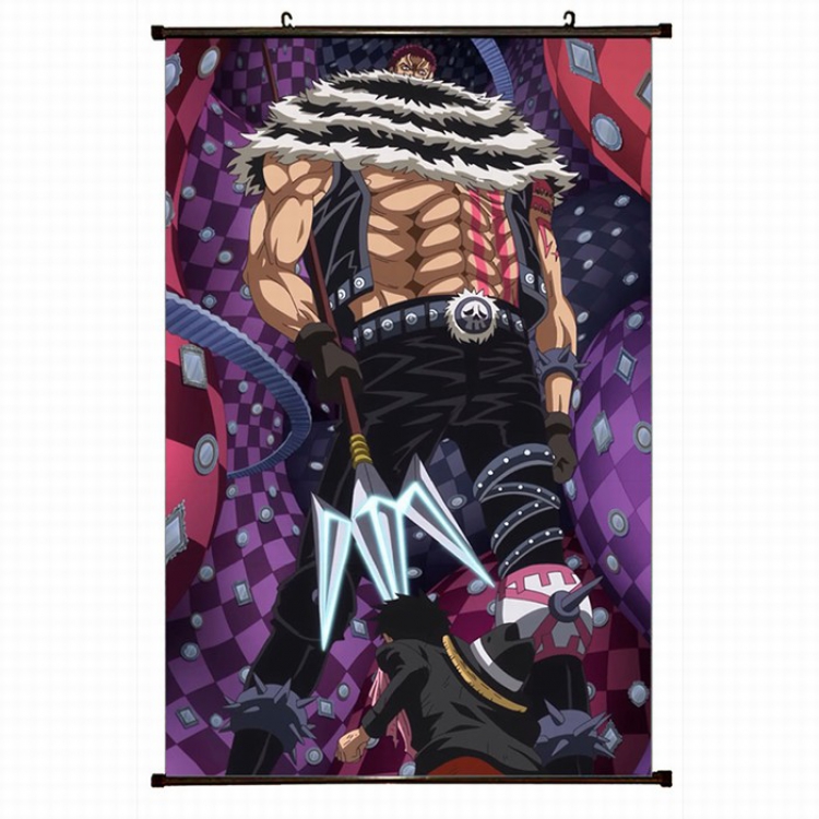 One Piece Plastic pole cloth painting Wall Scroll 60X90CM preorder 3 days H1-23 NO FILLING
