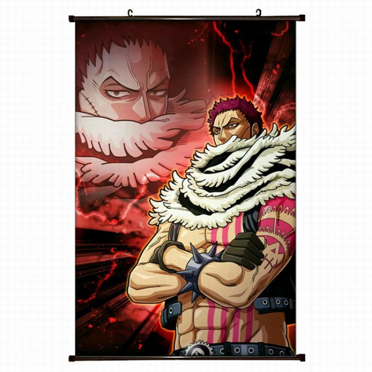 One Piece Plastic pole cloth painting Wall Scroll 60X90CM preorder 3 days H1-24 NO FILLING