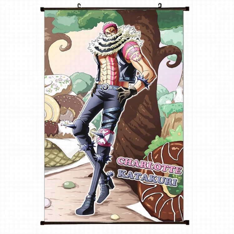 One Piece Plastic pole cloth painting Wall Scroll 60X90CM preorder 3 days H1-22 NO FILLING