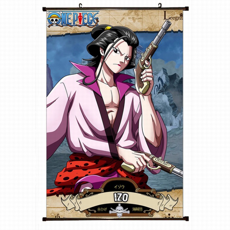 One Piece Plastic pole cloth painting Wall Scroll 60X90CM preorder 3 days H1-34 NO FILLING