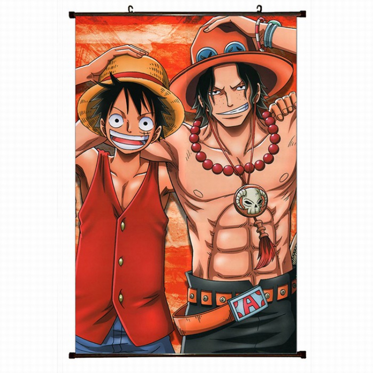 One Piece Plastic pole cloth painting Wall Scroll 60X90CM preorder 3 days H1-44 NO FILLING