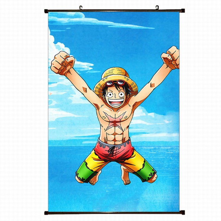 One Piece Plastic pole cloth painting Wall Scroll 60X90CM preorder 3 days H1-49 NO FILLING
