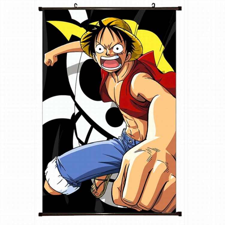 One Piece Plastic pole cloth painting Wall Scroll 60X90CM preorder 3 days H1-48 NO FILLING