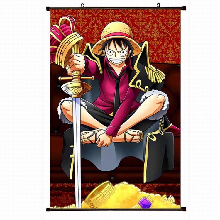 One Piece Plastic pole cloth painting Wall Scroll 60X90CM preorder 3 days H1-52 NO FILLING