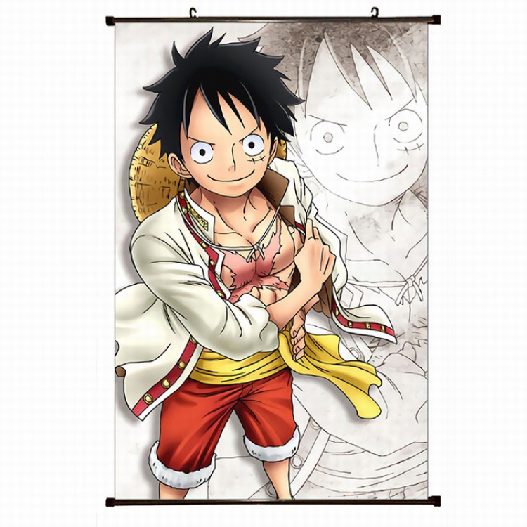 One Piece Plastic pole cloth painting Wall Scroll 60X90CM preorder 3 days H1-54 NO FILLING