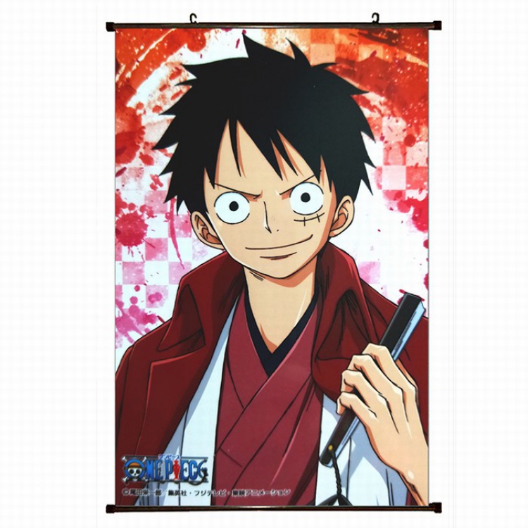 One Piece Plastic pole cloth painting Wall Scroll 60X90CM preorder 3 days H1-58 NO FILLING