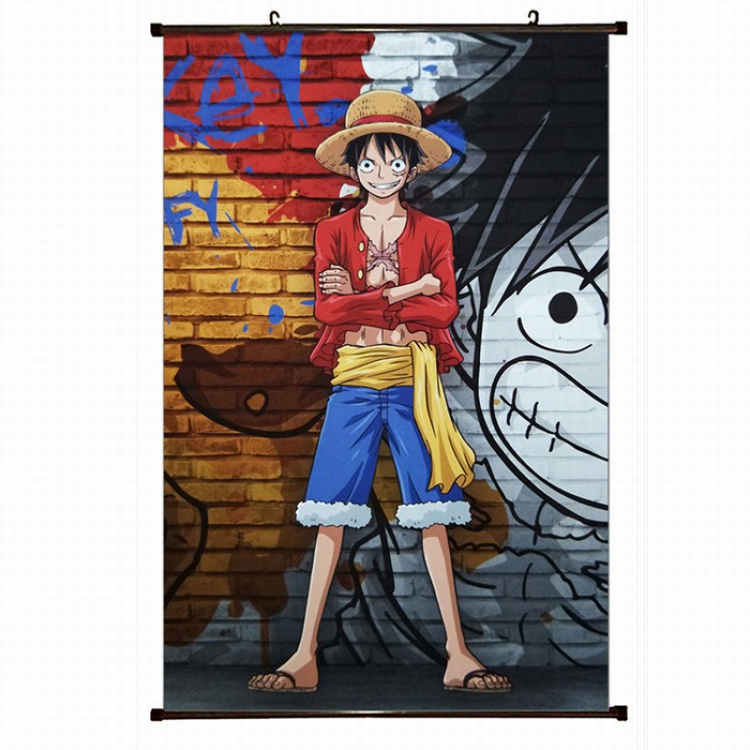 One Piece Plastic pole cloth painting Wall Scroll 60X90CM preorder 3 days H1-59 NO FILLING
