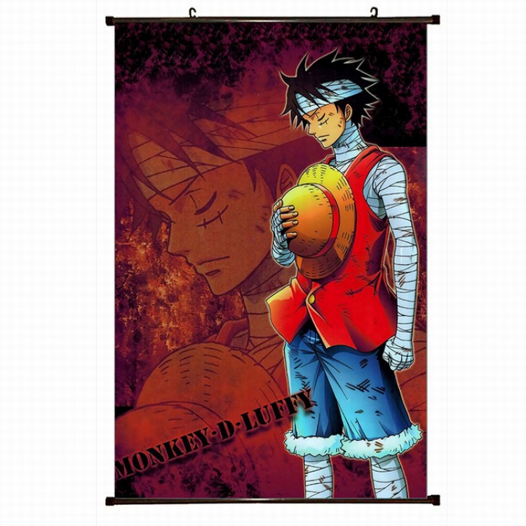 One Piece Plastic pole cloth painting Wall Scroll 60X90CM preorder 3 days H1-61 NO FILLING