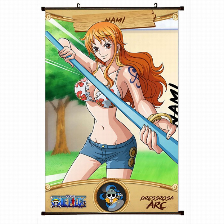 One Piece Plastic pole cloth painting Wall Scroll 60X90CM preorder 3 days H1-65 NO FILLING