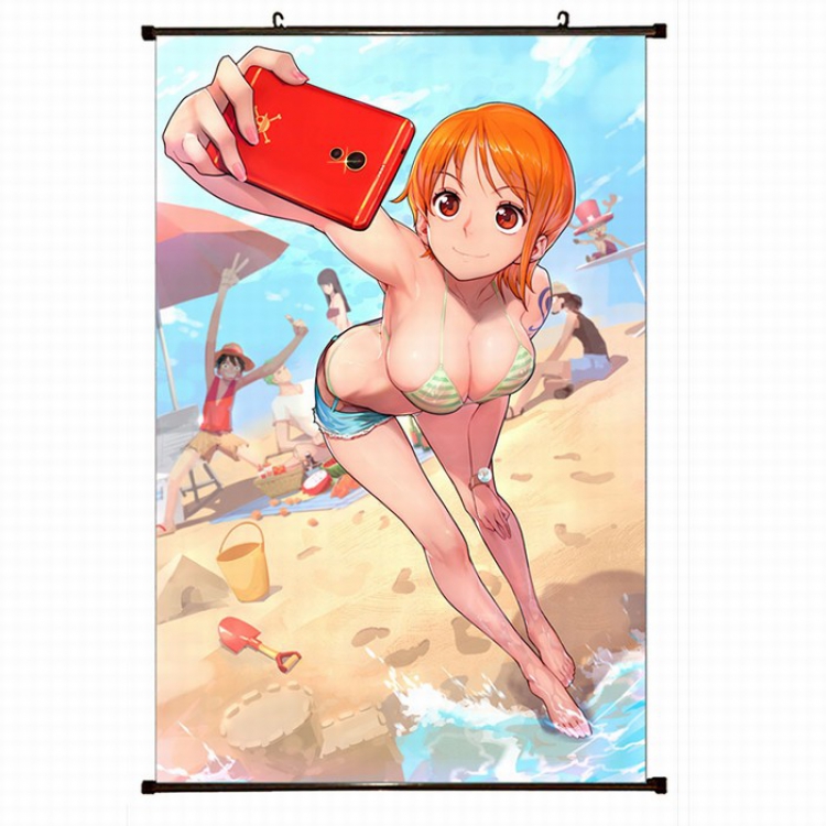 One Piece Plastic pole cloth painting Wall Scroll 60X90CM preorder 3 days H1-73 NO FILLING