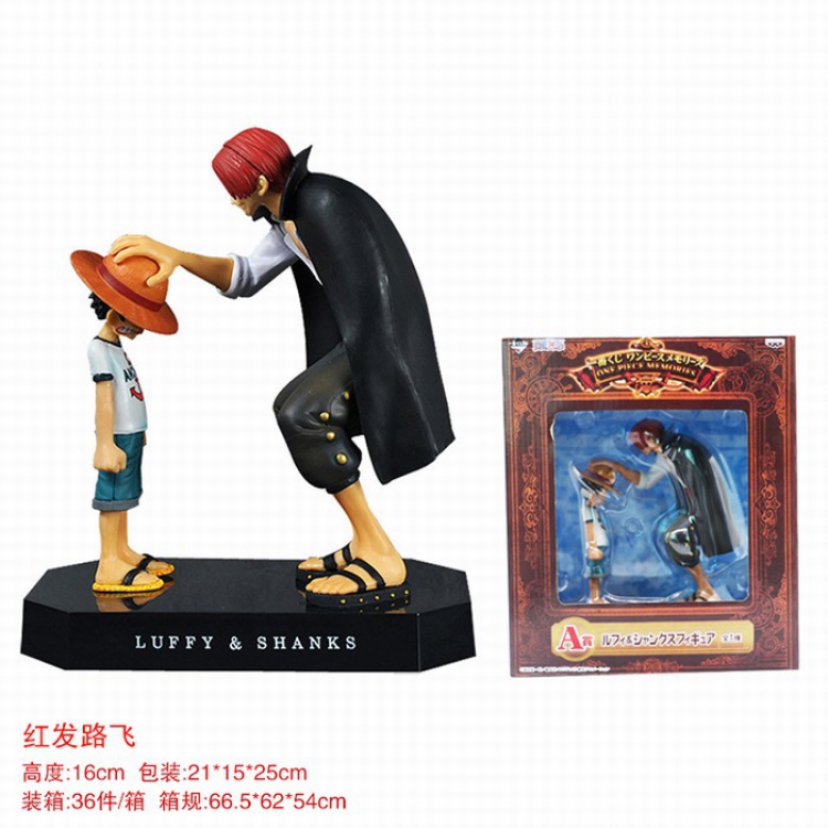 One Piece a set of 2 Boxed Figure Decoration 16CM a box of 36