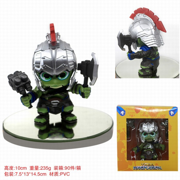 Hulk Q version shaking head Boxed Figure Decoration 10CM a box of 90