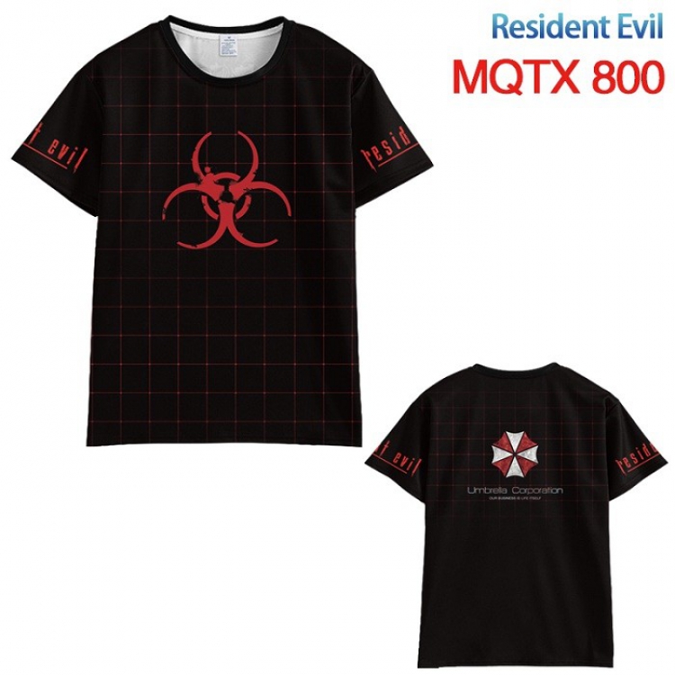 Resident Evil Full color printed short sleeve t-shirt 10 sizes from XXS to 5XL MQTX800