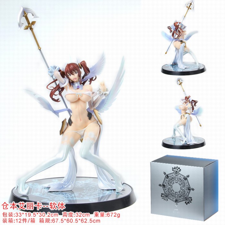 Pure white magical girl Cang Ben Erica software Sexy beautiful girl Boxed Figure Decoration 32CM a box of 12