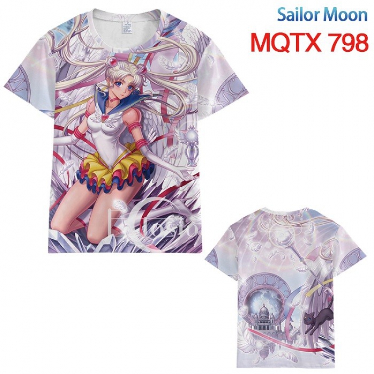Sailormoon Full color printed short sleeve t-shirt 10 sizes from XXS to 5XL MQTX798