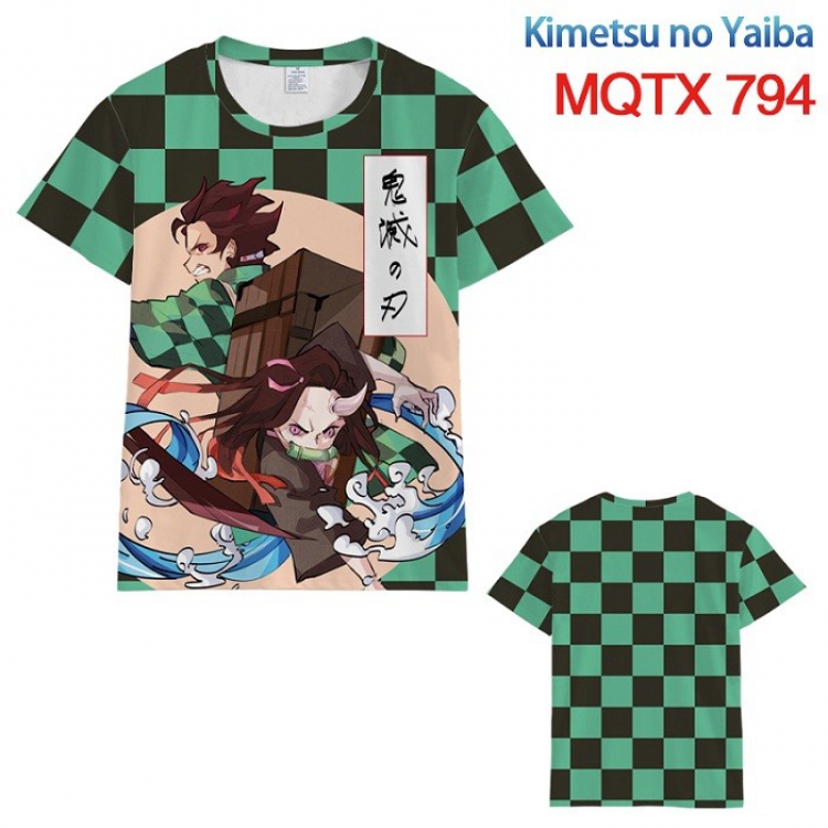 Demon Slayer: Kimetsu no Yaiba Full color printed short sleeve t-shirt 10 sizes from XXS to 5XL MQTX794