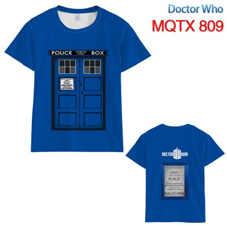 Doctor Who Full color printed short sleeve t-shirt 10 sizes from XXS to 5XL MQTX809
