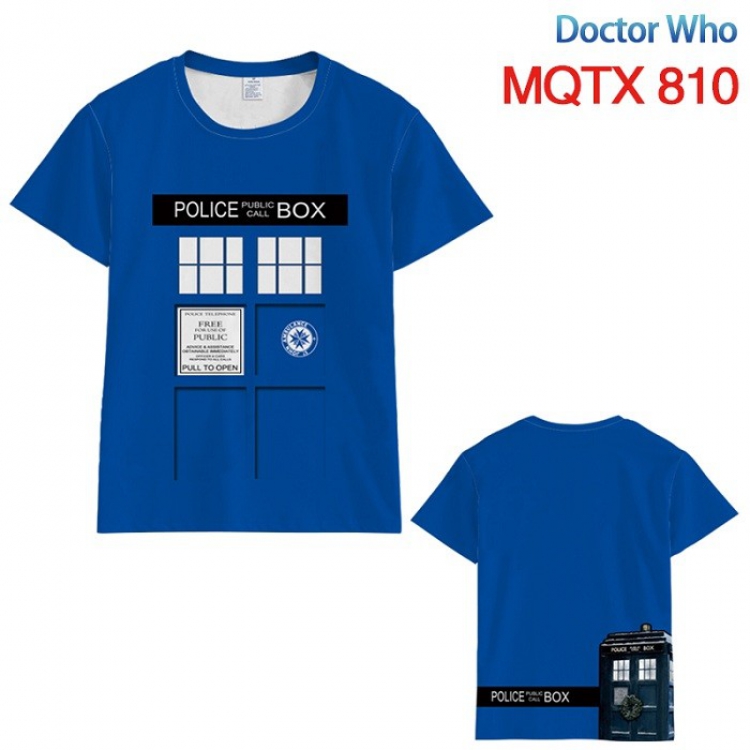 Doctor Who Full color printed short sleeve t-shirt 10 sizes from XXS to 5XL MQTX810