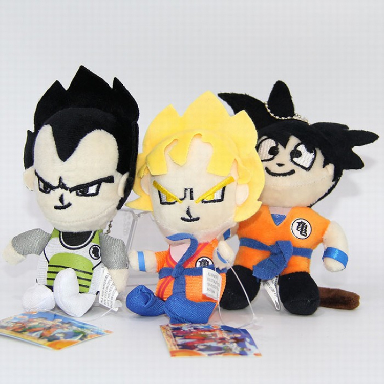 DRAGON BALL 3 optional Plush Keychain pendant 10CM A single model price for 10 pcs