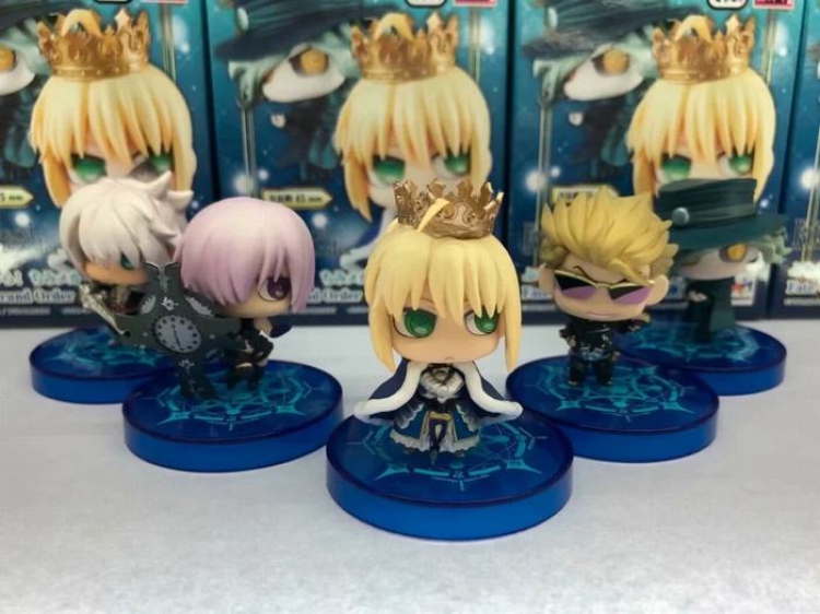 Fate stay night a set of 5 Boxed Figure Decoration 5X8X10CM 180G a box of 150