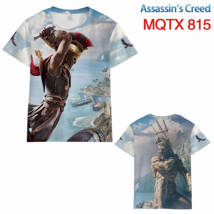 Assassin Creed Full color printed short sleeve t-shirt 10 sizes from XXS to 5XL MQTX815